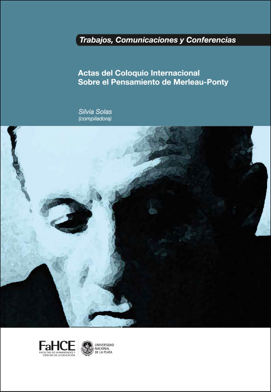 Cubierta para Actas del Coloquio Internacional Sobre el pensamiento de Merleau-Ponty