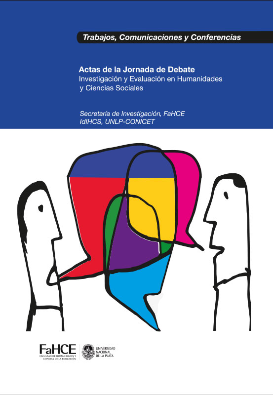 Cubierta para Actas de la Jornada de debate: Investigación y evaluación en Humanidades y Ciencias Sociales