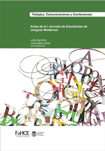Cubierta para Actas de la I Jornada de Estudiantes de Lenguas Modernas