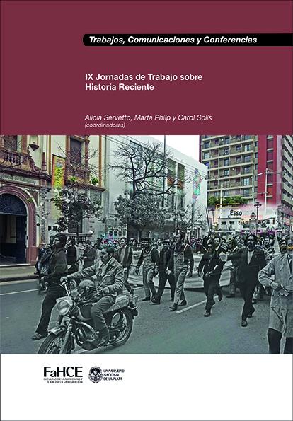 Cubierta para IX Jornadas de Trabajo sobre Historia Reciente