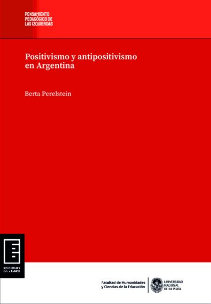 Cubierta para Positivismo y antipositivismo en Argentina